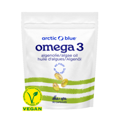 Omega-3 Huile d'algues DHA + EPA 90 Capsules